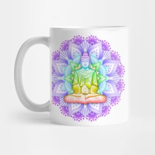 Color Mandala with Buddha Mug